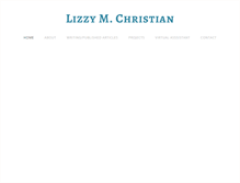 Tablet Screenshot of lizzychristian.com